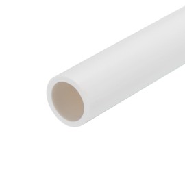 MECCANIXITY PVC Rigid Round Pipe 15.4mm(5/8 Inch) ID 20mm OD 350mm White High Impact for Water Pipe Crafts Cable Sleeve