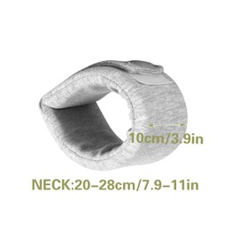 Cat Neck Brace, Breathable & Adjustable Cone Collar After Surgery Recovery Anti-Scratch Anti-Lick Protection, Cat Cone Collar for Small Medium Dogs Puppies Kittens (Grey, M)