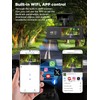 SAVUSCAM Dash Cam 4K + 1080P, WiFi Dash Cam Front