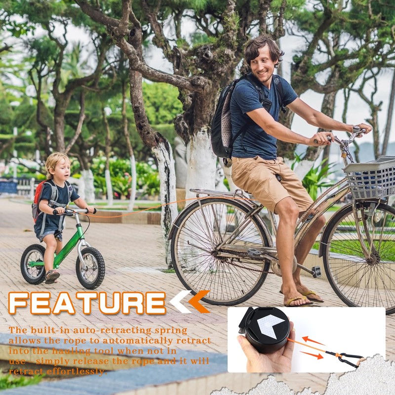 ELNLE BHHTBB Tow Rope Bicycle Children 2 m Bicycle Pull