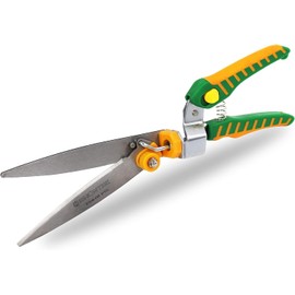 GRÜNTEK Icebird Grass Shears – Premium Lawn Edge Scissors with 180° Rotating INOX Stainless Steel Blades | 345mm Total Length | Ergonomic Non-Slip Handles | Rustproof Garden Trimmer