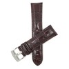 Bandini 22mm Mens Italian Leather Watch Band Strap - Brown