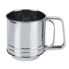 Flour Sifter Stainless Steel Handheld Manual Sieve Strainer Kitchen Baking