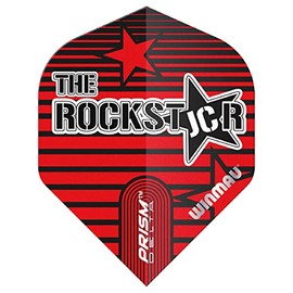 WINMAU Prism Delta Joe Cullen Rockstar Dart Flights - 1 set per pack (3 flights in total)