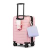 KYME Pink Hardside Expandable Carry On Luggage 22x14x9 Airline Approved
