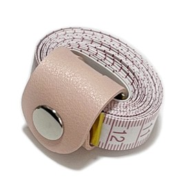 haoa Tape Measure & Holder Set, Wide 0.6 inch (1.5 cm) Wide, 200cm/79inch Tape Measure, Sewing Measure with PU Leather Holder (Pale Pink)