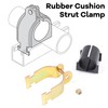 LBG Products 6 Pack Rubber Cushion Pipe Clamps, 5/8" OD,