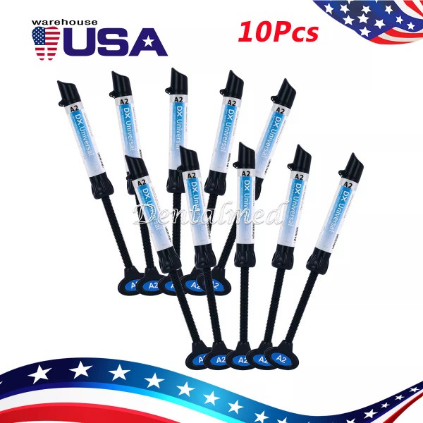 Dentex 10Pcs Dentex Dental Universal Light Cure Composite Resin A2