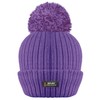 RockJock R40 Ladies Womens Winter POM POM Ribbed Beanie HAT