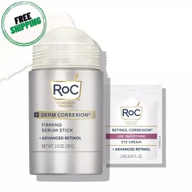Roc Derm Correxion Retinol Firming Serum Stick with Antioxidant, 1 Oz, Eye Cream