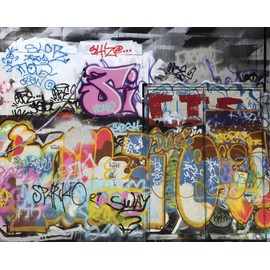 OhPopsi WALS0007 Graffiti Wall Mural, Multi-Color