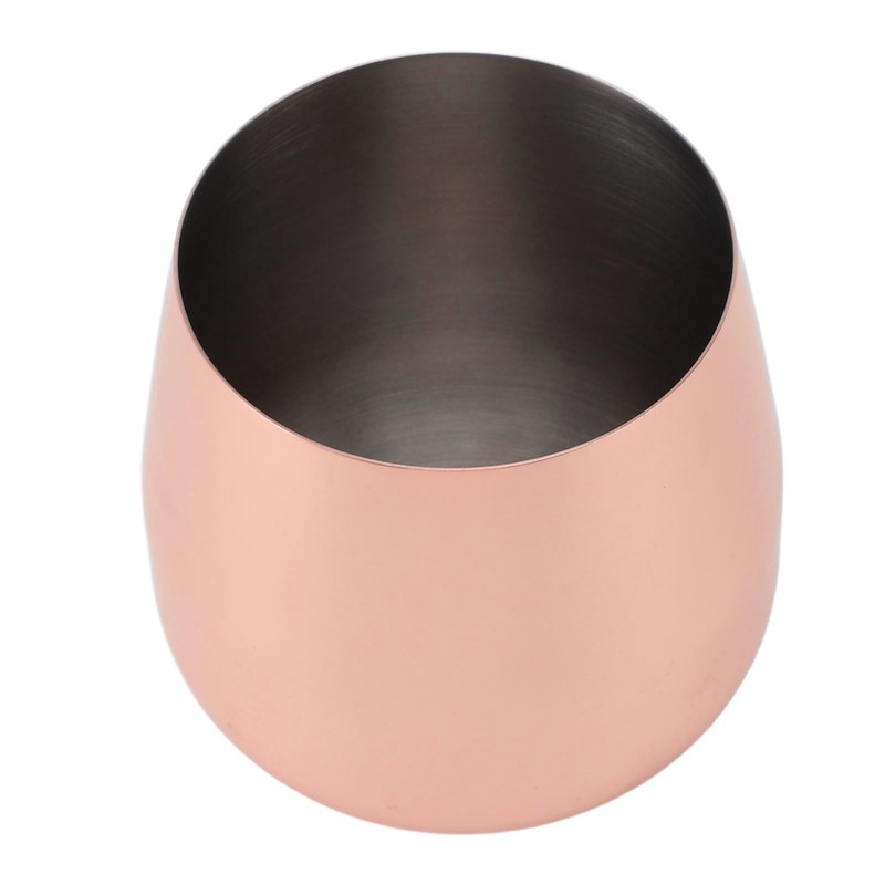 Stainless Steel Wine Glass Stemless Egg Shape 550ml Unbreakable Portable