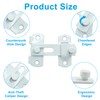 Dijedev 2 Packs Flip Latch Lock, 2.76"*1.99" Barn Door Latches,