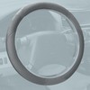 FH Group Universal Fit Perforated Genuine Leather Solid Gray Steering