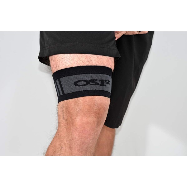 OS1st IT3 Iliotibial Band Performance Sleeve relieves ITB Syndrome, upper lateral knee stress and related pain easily slips on and stays in place using hyoallergenic gel stability