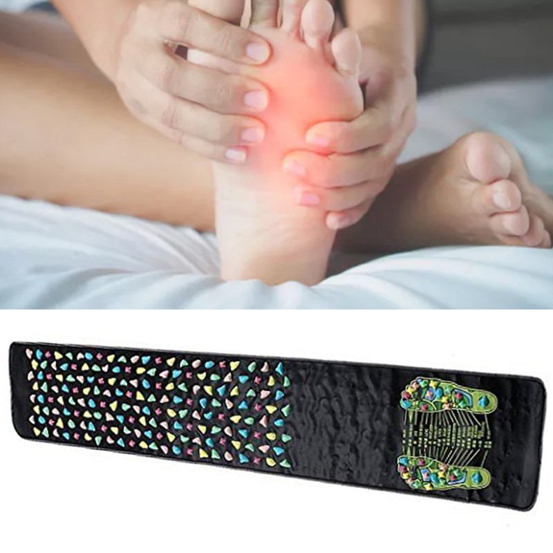 Walk Stone Healthy Foot Massage Mat Pad Cushion Leg Massager