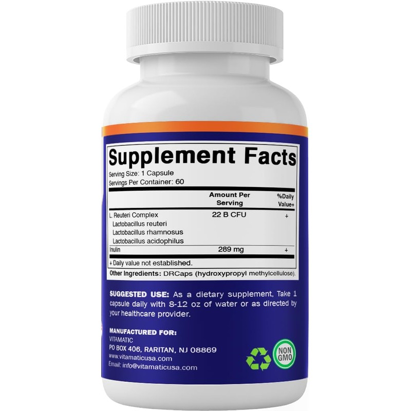 Vitamatic Lactobacillus Reuteri Complex – 22 Billion CFU per Delayed