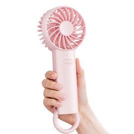 Portable Fan Handheld Personal Fan: Birthday Gifts for Women Girls - 3000Mah Handheld Fans for 17H,Type-C Cable - for Summer Essentials,Travel,Beach Vacation,Hiking,Cycling,Outdoor Activities --PINK