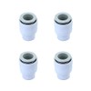 4Pcs One-Touch Fitting, 8mm Plastic Push Fit Female End Cap