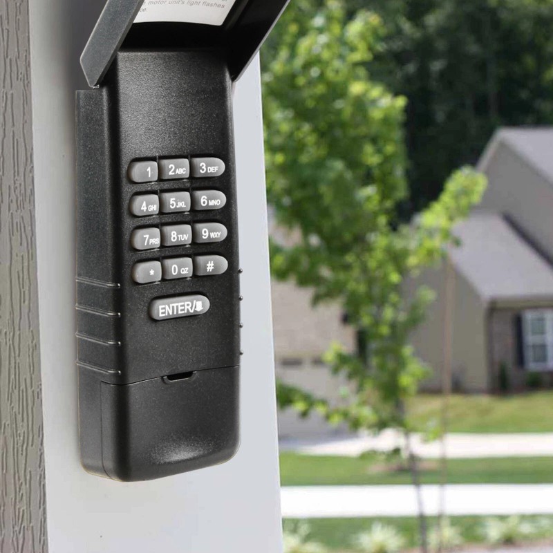 NAR Black Shell Garage Door Remote Wall Key Pad for