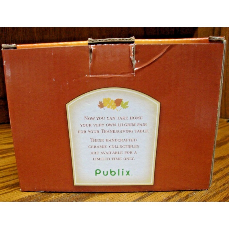 Publix Thanksgiving Publix Lilgrim Pilgrim Pair Salt N Pepper Shakers