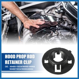 A ABSOPRO Hood Prop Rod Holder Hood Clips Hood Rod Clip Fit for Toyota Corolla 2003-2008 for Toyota Matrix 2003-2008 No.90480-15034/90080-48064 - Pack of 1 Item Replacement