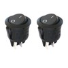 cyclingcolors 2 x Rocker Switch 2-Pin 230V 4A R13 On