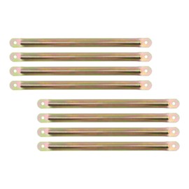 Chinflly 8 PCS Straight Support Plate Brace,Steel Angle Bracket for Table Leg Adapter Mounting Bracket for Dining Tables Bed Furniture Computer Desk