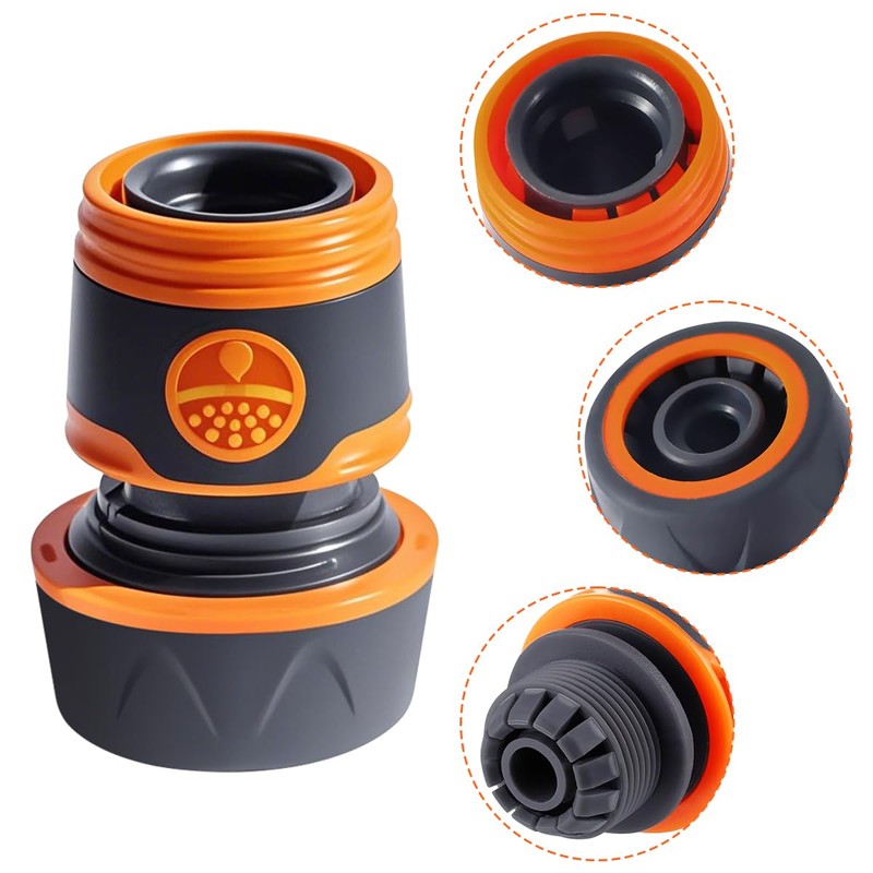 Set of 4 Hose Connectors 3/4 Inch Hose Connector Set