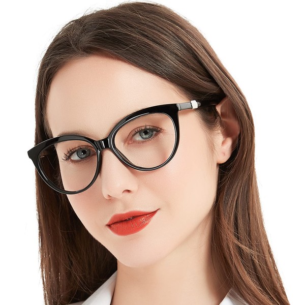 MARE AZZURO Oversized Reading Glasses Women Trendy Round Readers 1.0