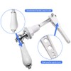 Ceramic Flush Handle, Universal Fit Lever with Anti-Slip Grip, Rust-Resistant
