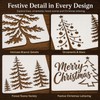 16 Christmas Stencils, 15 x 15 cm Tree and Forest