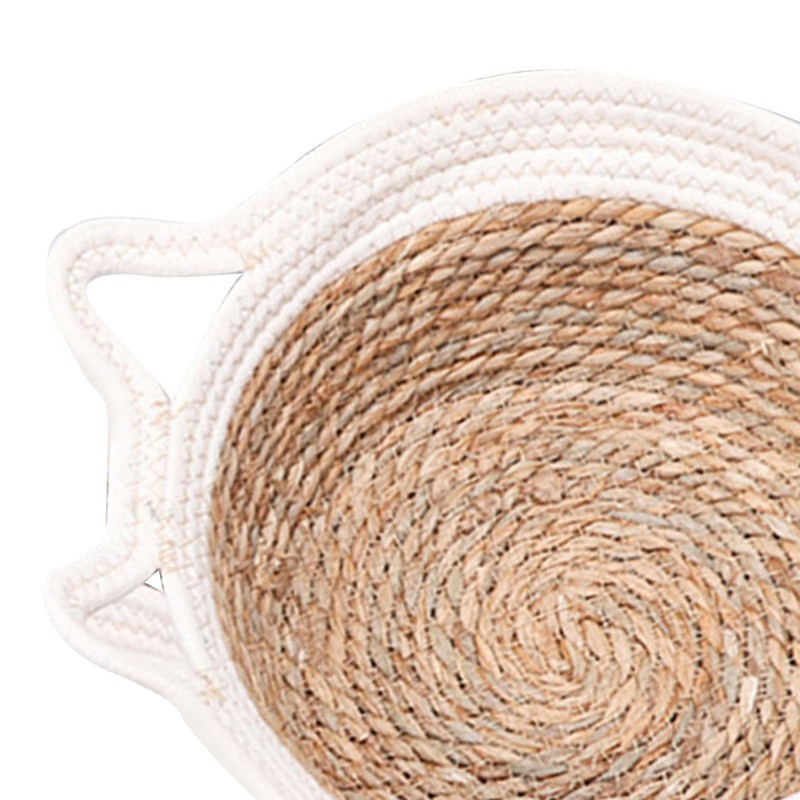 Hand Woven Cat Nest Breathable Round Cotton Rope Woven Warm