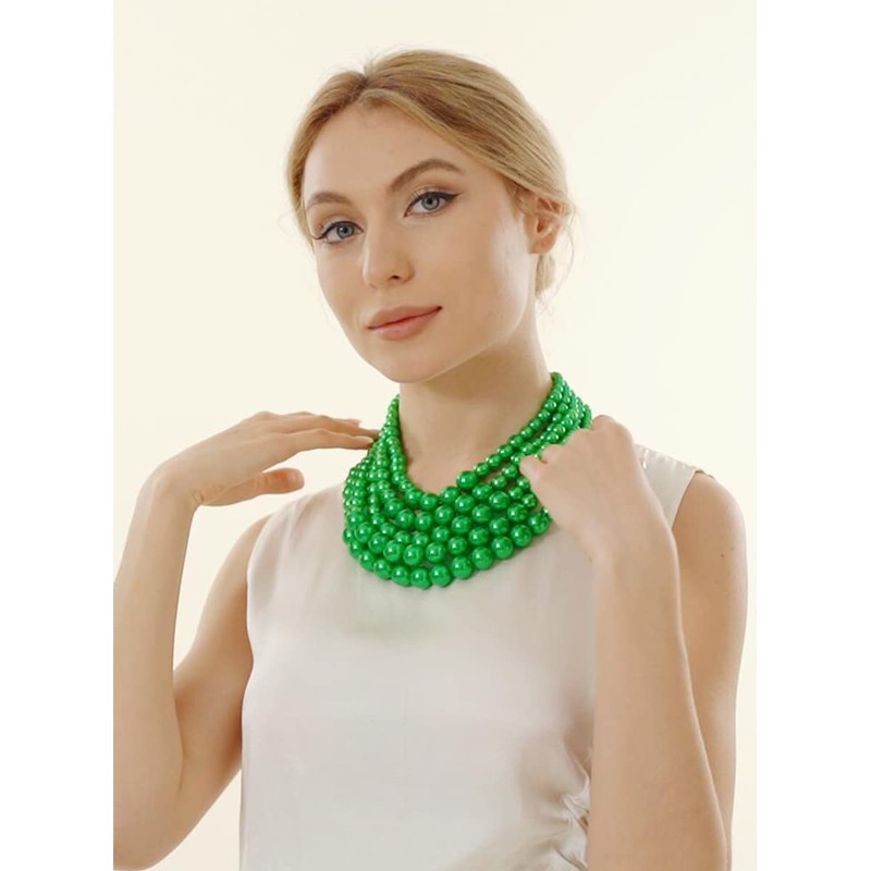 JNF Conjunto de joyas de varias capas de perlas para