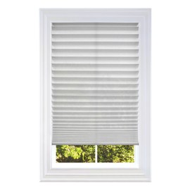 BlindsAvenue Cut-at-Home Cordless Pleated Window Shades, Kitchen, Bedroom, No Drill No Tools, White, Size 60W X 64L (Fits Windows 43 in - 60 in Wide)
