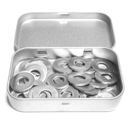 Stainless Steel Flat Washers M8: Box of 30 Stainless Steel A2 Type M | Repair of Appliances, Furniture, DIY, Bodywork | Exterior and Interior Resistance | Dimensions (8.4mm x 18mm x 1.5