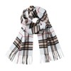CALVIN & OLIVIA Cashmere Feel Scarf Soft Winter Soft Tartan