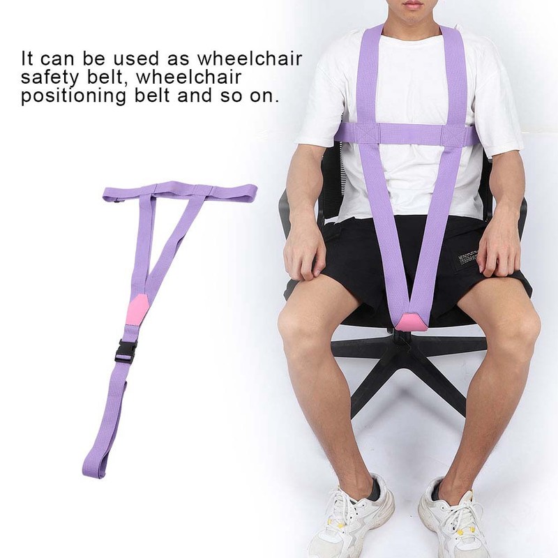 Wheelchair Seat Anti Slip Belt Restraint Harness Safety Strap Constraint