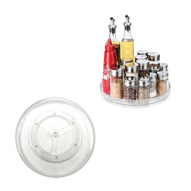Acrylic Turntable Lazy Susan – 29.3cm Diameter Rotating Organizer for Kitchen Counters, Fridges & Cupboards