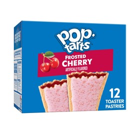 Pop-Tarts Toaster Pastries, Breakfast Foods, Kids Snacks, Frosted Cherry, 20.3oz Box (12 Pop-Tarts)