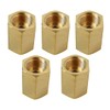 HaeKap 5 Pack Brake Line Unions For 3/16 Tube (3/8-24