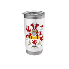 Bryne Coat of Arms - Family Crest Stainless Steel Insulated Tumbler