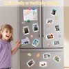 JUOIFIP 12 Pack Acrylic Polaroid Magnetic Frames for Refrigerator, Clear