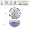 Selamica Ceramic 12 OZ Dessert Bowls Set, Ice Cream Bowls,
