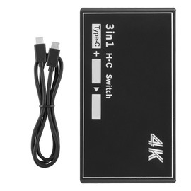 Video Switch Switcher Splitter HDMI Split Signal Adapter Converter for Windows/MAC
