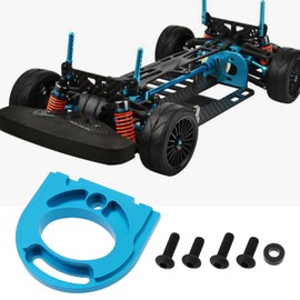 OTOTEC 1 x Adjustable Aluminium Engine Mount Compatible with Tamiyas TT02 Drift On Road Touring Cars Blue