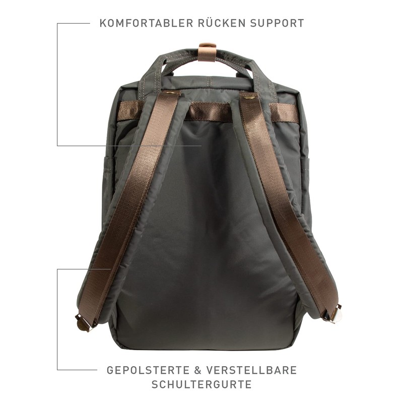 Doughnut Macaroon Jungle Unisex Backpack with Laptop Compartment, Student Backpack,