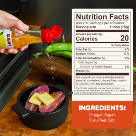 Cabi Sweet Yuzu Vinaigrette (Pack of 2) – Aromatic Japanese Rice Vinegar Condiment – Artisanal Koji Fermented Umami Vegan Salad Dressing – Japanese Dressing for Seafood, Sushi Seasoning & More