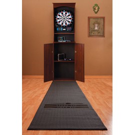 Viper by GLD Products Padded Throw/Toe Line Dart Mat (Steel and Soft Tip Darts) , Black, 117" Length x 24" Width x 125 mil Thickness