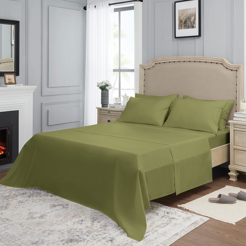 YIYEA King Size Sheets Set, Luxury 1800TC Hotel Quality Double